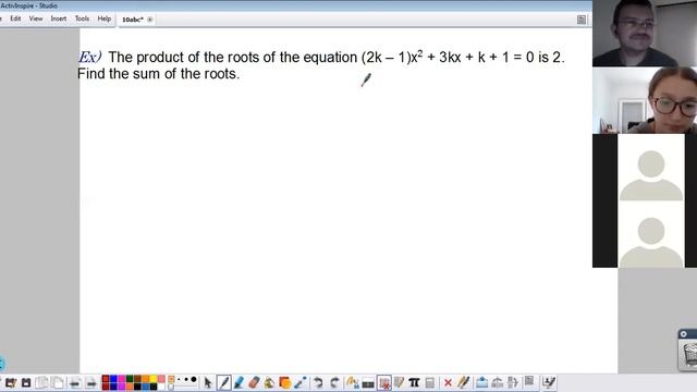 gr10 Vieta's theorem extra lesson with zoom