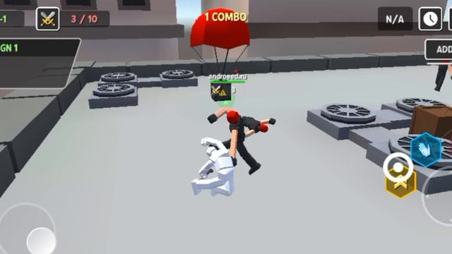 Прохождение Smashgrounds.io: 1 уровень (ROOFTOP)