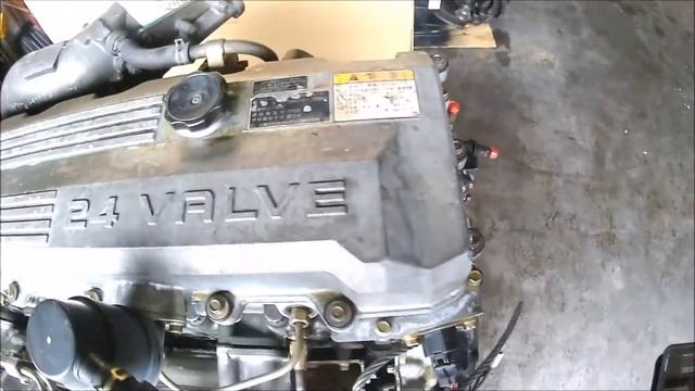 トラック中古部品 三菱ふそう大型 スーパーグレート KL-FT50JVZ 6M70エンジン 外観目視点検作業