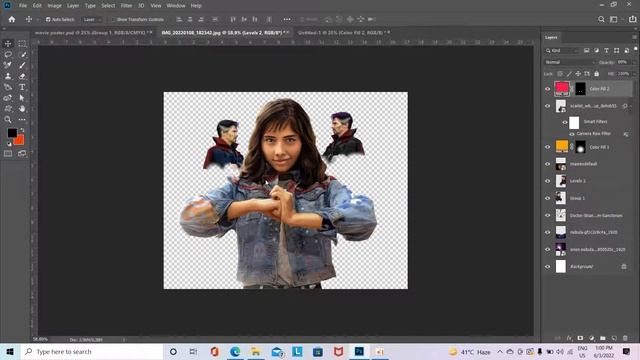 Movie Poster Design - Photoshop || Movie Poster Kaise Banaye  || Photoshop cc tutorial ||