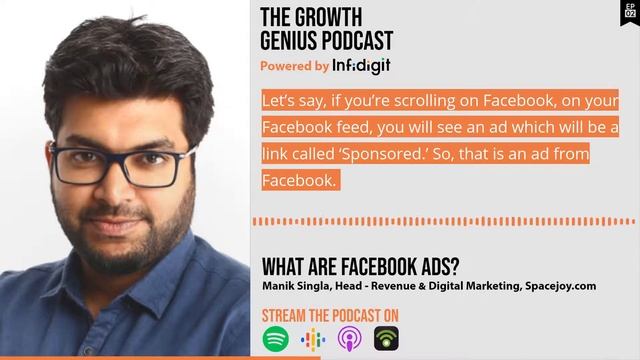 What are Facebook Ads? - Manik Singla | Infidigit