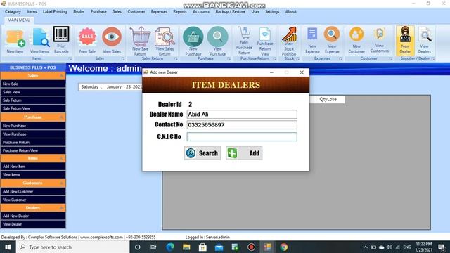 how to create Supplier in Business Plus Point of Sale Software