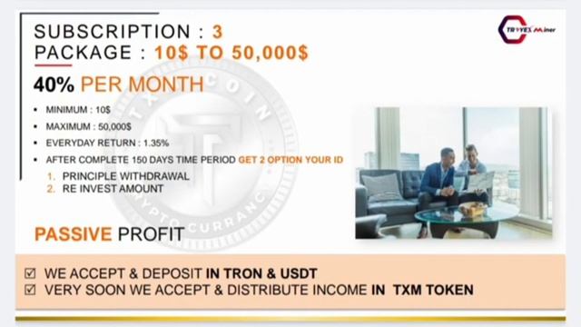 Troyex Miner project plan /TXM Token business plan