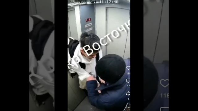 Появилось видео задержания в Краснодаре хулигана избившего дедушку в лифте