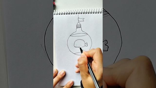 Рисую море в лампочке