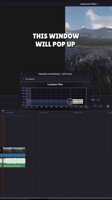 How to do the underwater sound effect (this works in every video editing software)