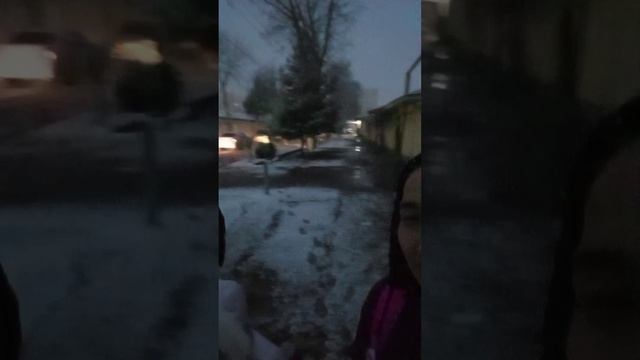 у нас в Ташкенте вот какой сильный снег.