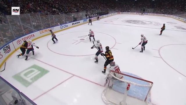 Gotta See It: Canucks' Hughes Pots 13th On The Year With Backhand Snipe