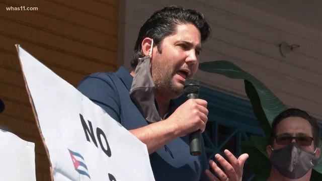Cuban community rallies with business owner in response to protesters' list of demands for NuLu bus