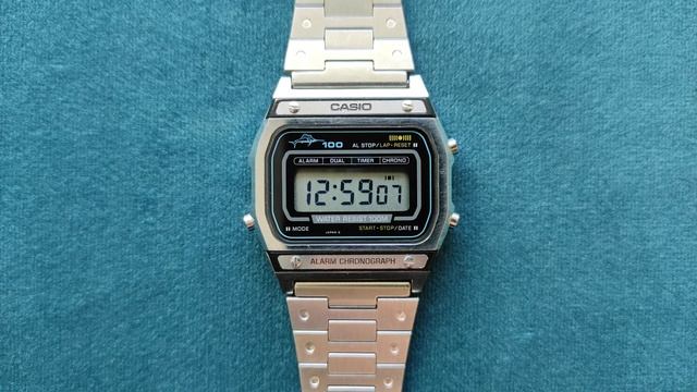 Casio Marlin WS-710 alarm and hour signal working / работа будильника и почасового сигнала