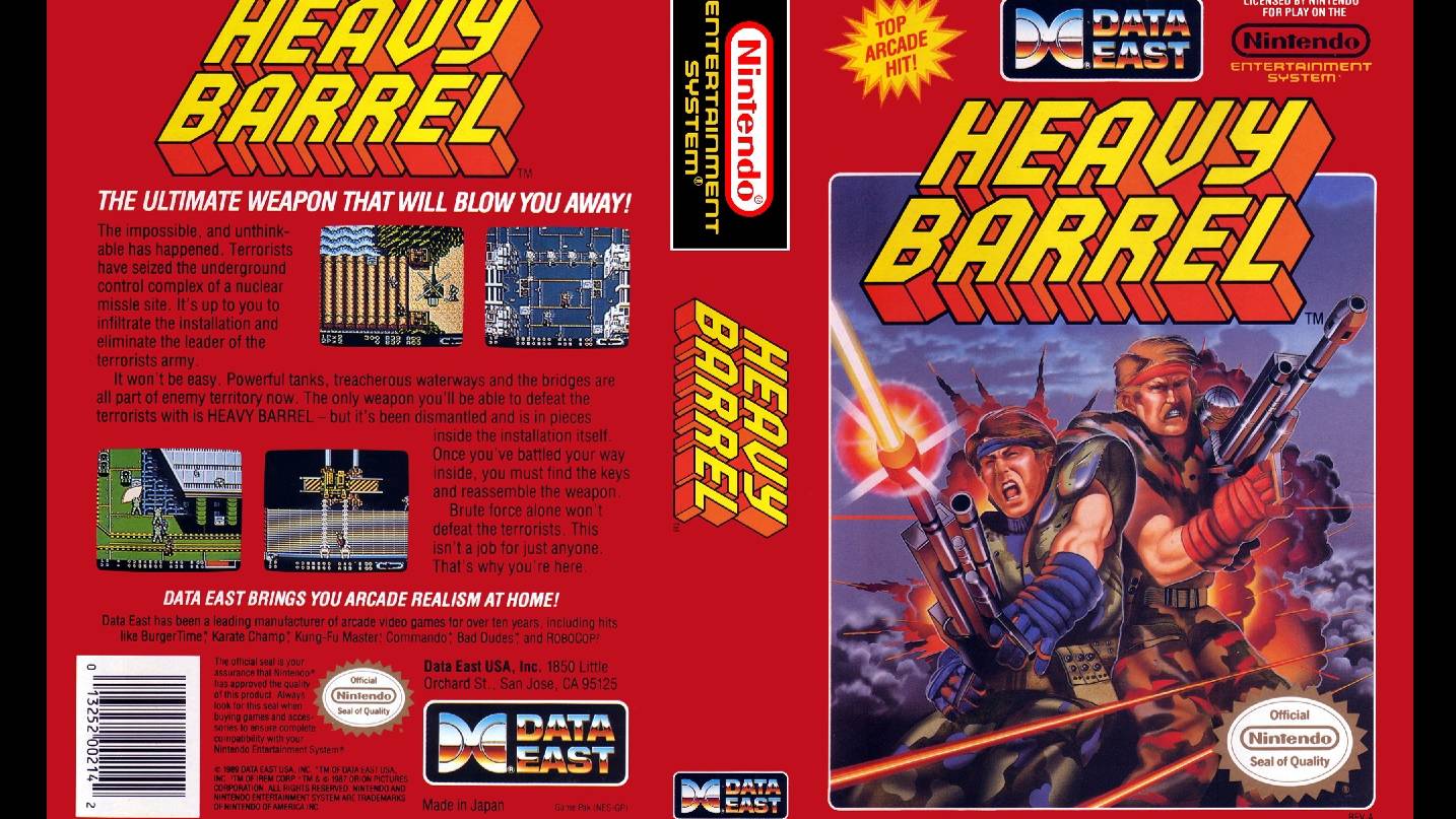 HEAVY BARREL. DATA EAST. 1990. NES