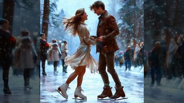 Парень и девушка на льду⛸️