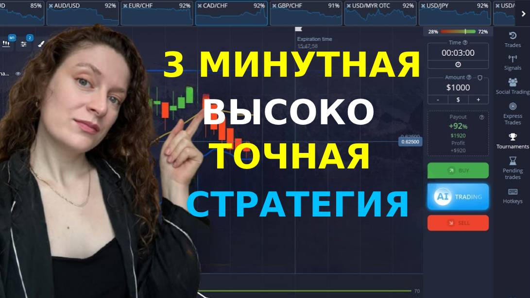 3 минутная высокоточная стратегия Pocket Option. Новый трюк 2025