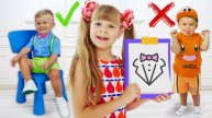 Диана и Рома. Учимся вести себя лучше! Истории про Хорошее поведение с Дианой и Оливером
