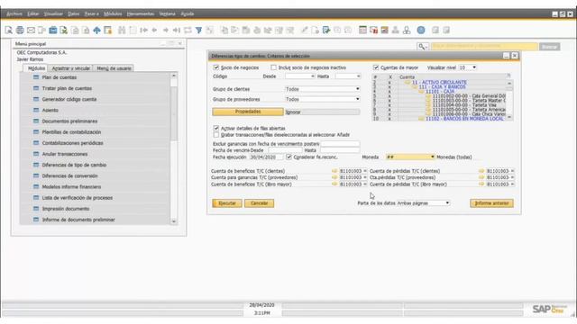 Finanzas y reportes financieros en SAP Business One