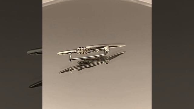 Брошь иголки из серебра с черными фианитами Б13814684Пл1