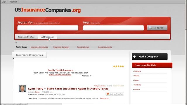 List of Insurance Companies in US