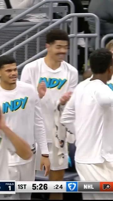 Tyrese Haliburton throws if off the glass to himself