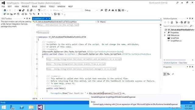 Microsoft SQL Server Data Warehousing and Business Intelligence: Creating a Control Flow