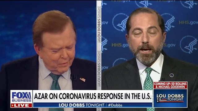 Lou Dobbs grills Azar in heated debate over coronavirus transparency
