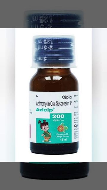 Azicip-200 Oral suspension uses in hindi, azicip-200 syp ke fayde Azithromycin suspension #shorts