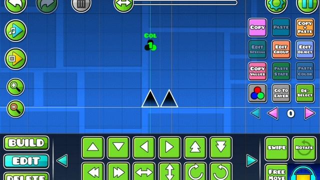 Как сделать  в  geometry dash  фон?