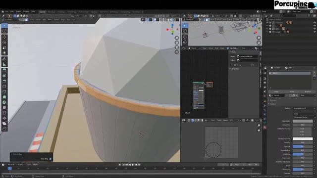 blender Timelapse modeling - pixel art game ice cream building