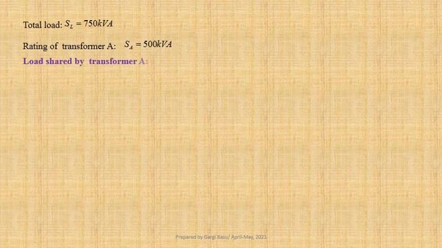 Problems on parallel operation of single phase transformers: Part 3