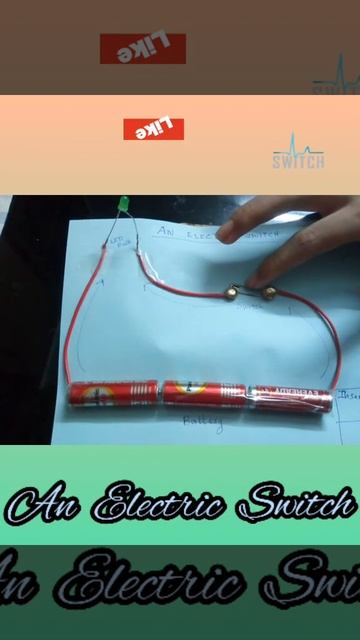 An Electric Switch ON / OFF🔋🔌💡| Science Project | Easy Demo | Shorts @ Shef's Recipies For Beginner