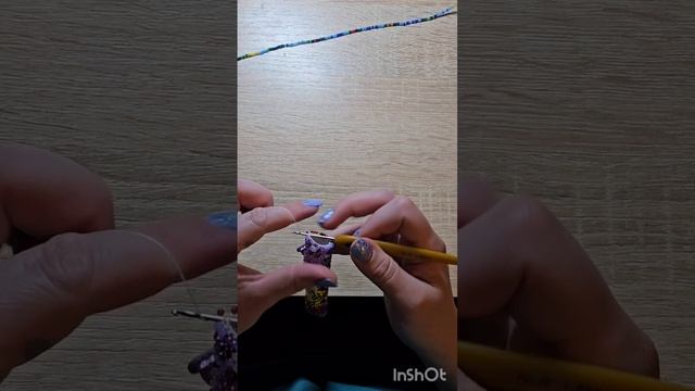 Вязание жгутика из бисера
