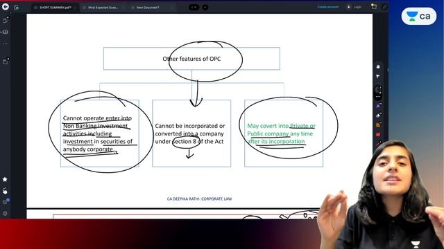 Revision of One person company and Section 8 Company | Companies Act 2013 | CA Foundation