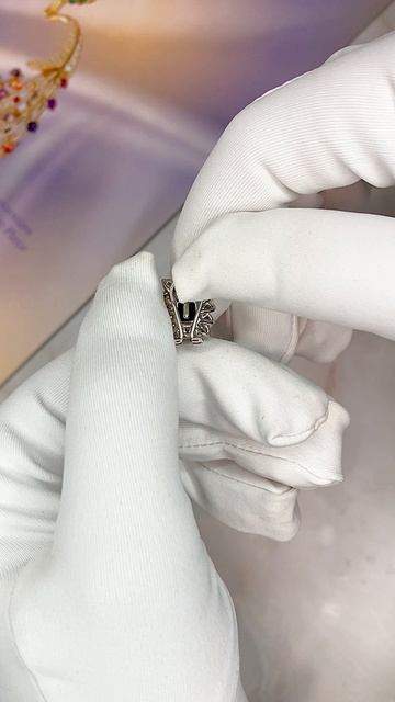 Серьги с сапфирами и бриллиантами арт: АБ16436