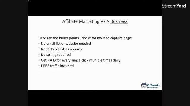 Affiliate Marketing As A Business - Part 3