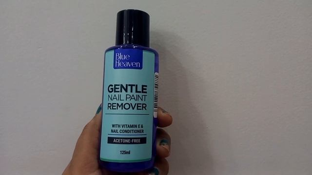 Blue Haven Gentle Nail Paint Remover with vitamin E Nail Conditioner Acetone Free/Rajlaxmisingh