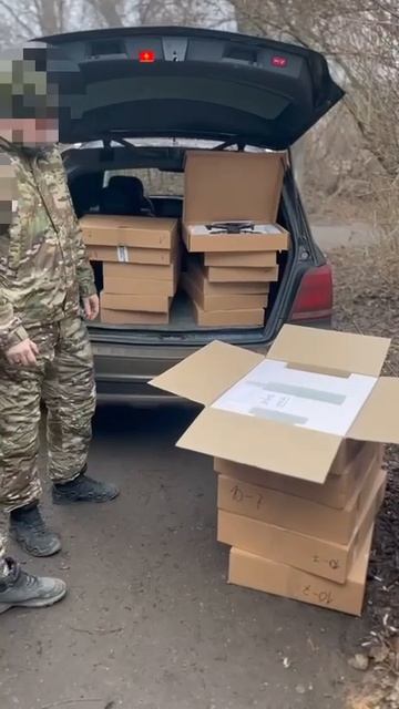 Очередную партию оборудования доставили нашим бойцам