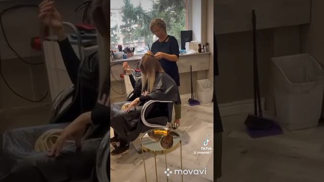 наращивание натуральных волос.амбре 60 см