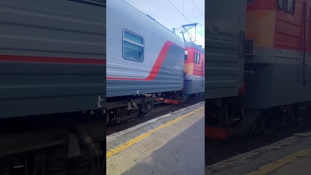 Поезд 122 Оренбург-Екатеринбург Вокзал Оренбург