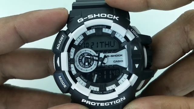 How to sat time on Casio G-SHOCK GA-400-1ADR tutorial #watchservicebd