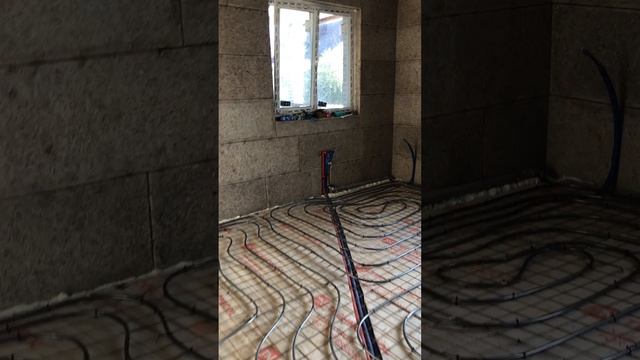 Теплый водяной пол частного дома Тельмана Колпино 89119201762