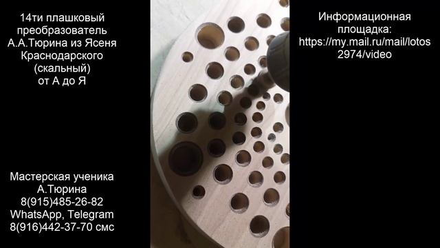 14ти плашковый преобразователь А.Тюрина из Ясеня Краснодарского (скальный) от А до Я)))))