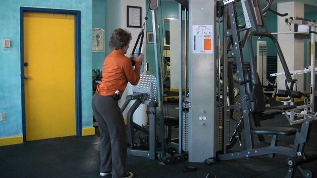 Weight Training Osteoporosis | Tricep Cable Pulldown