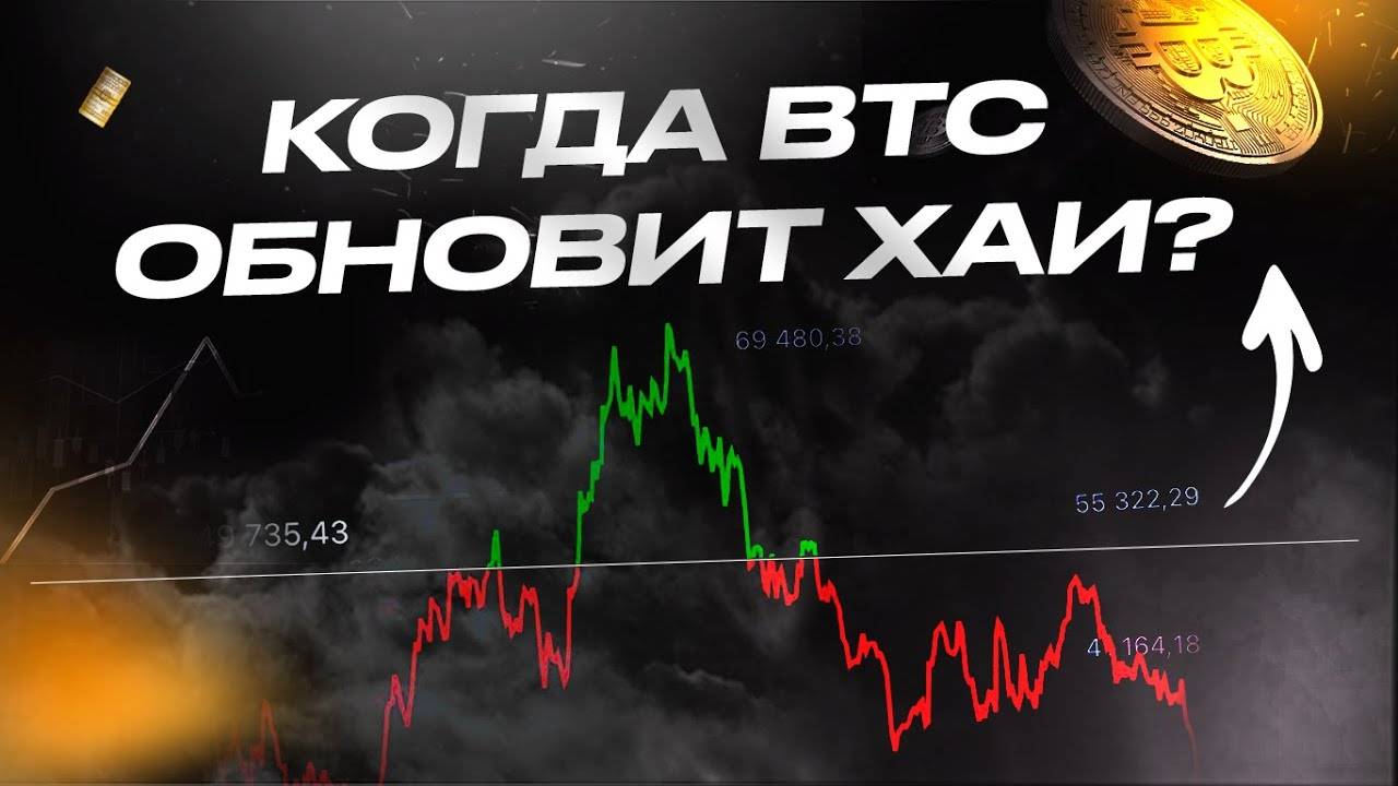 Когда БИТКОИН обновит ATH? Обзор рынка и возможные хаи по BTC...