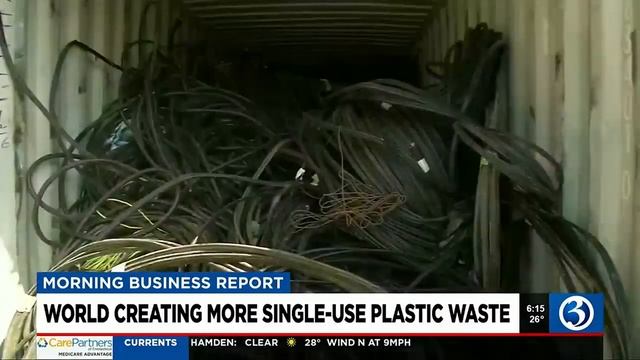 MORNING BUSINESS REPORT: Gas prices drop, more plastic waste, best places for football fans