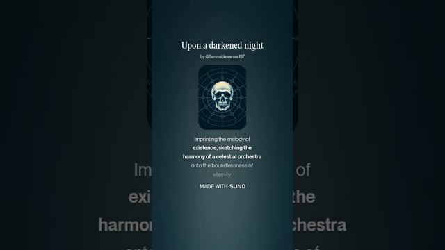 Upon a darkened night