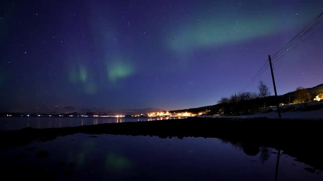 Северное сияние над Норвегией