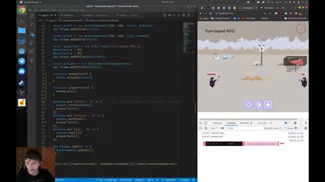 Пилю пошаговую RPG в браузере. Система боя