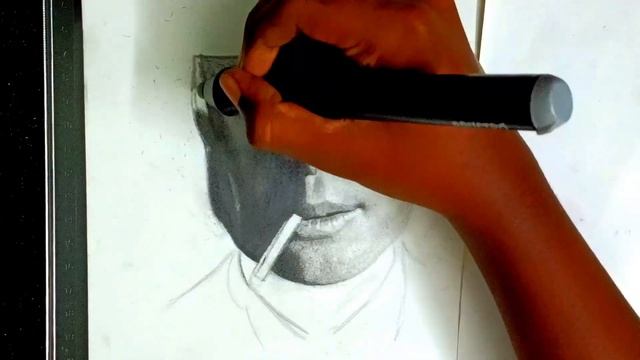 Oppenheimer (charcoal)#Sigma sketch (PART 2)
