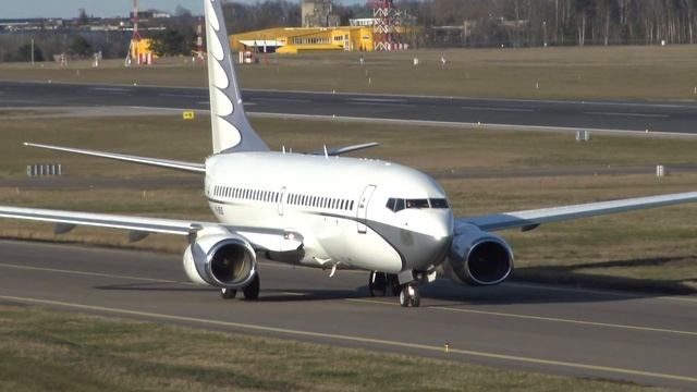 Russian billionaire's Boeing 737 BBJ M-URUS in Vilnius