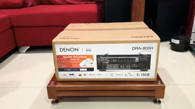 🏆 Đập Hộp Amply Nghe Nhạc Siêu Hay “ Denon DRA-800H”
