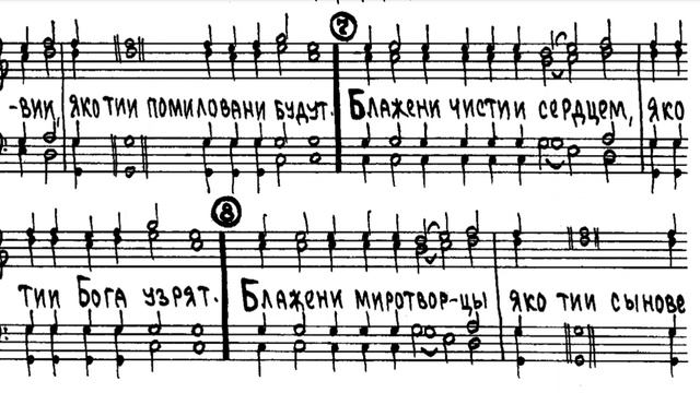 Во Царствии Твоем, Киевское. Партия 2 Тенор, мужской хор.